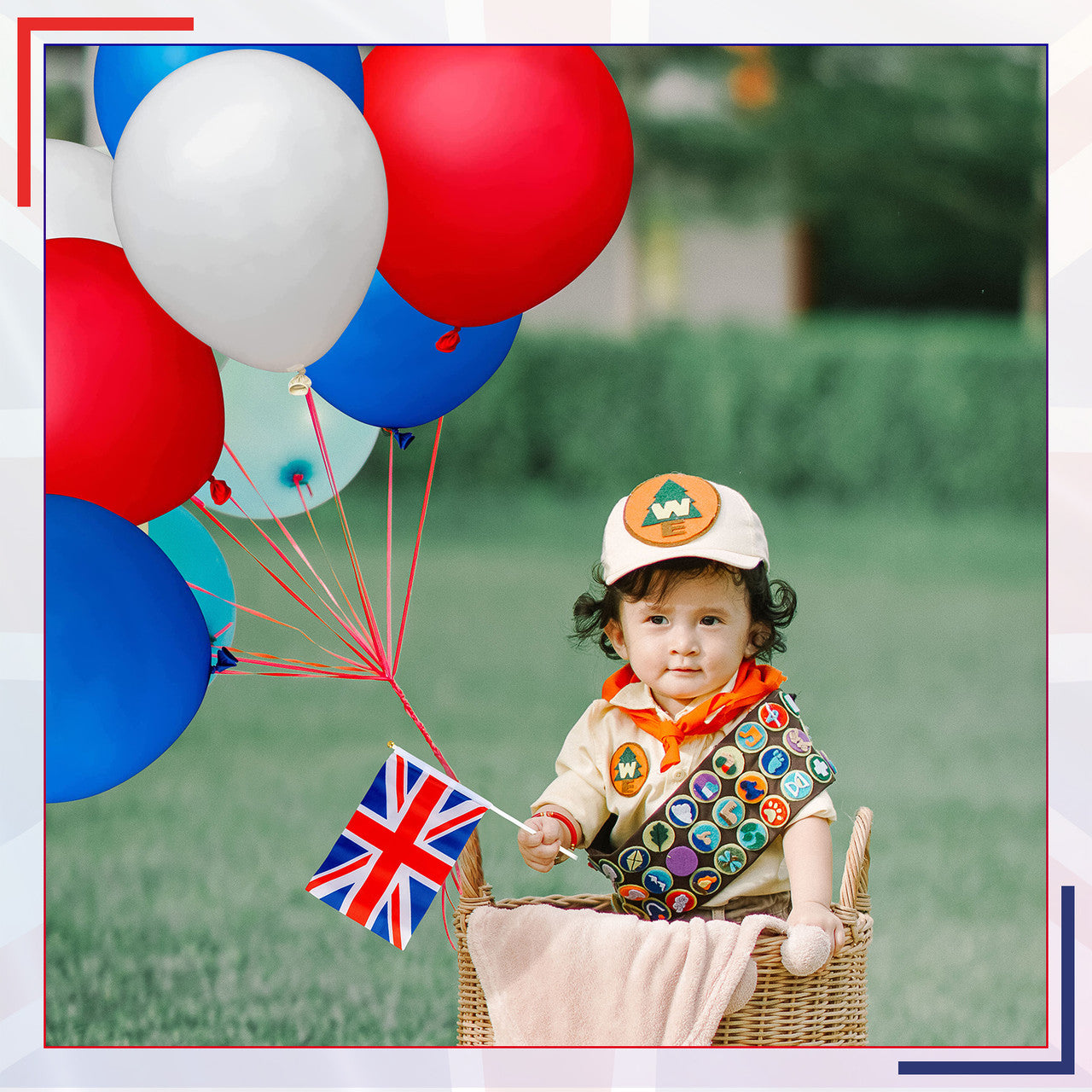 Red, White & Blue Latex Balloons
