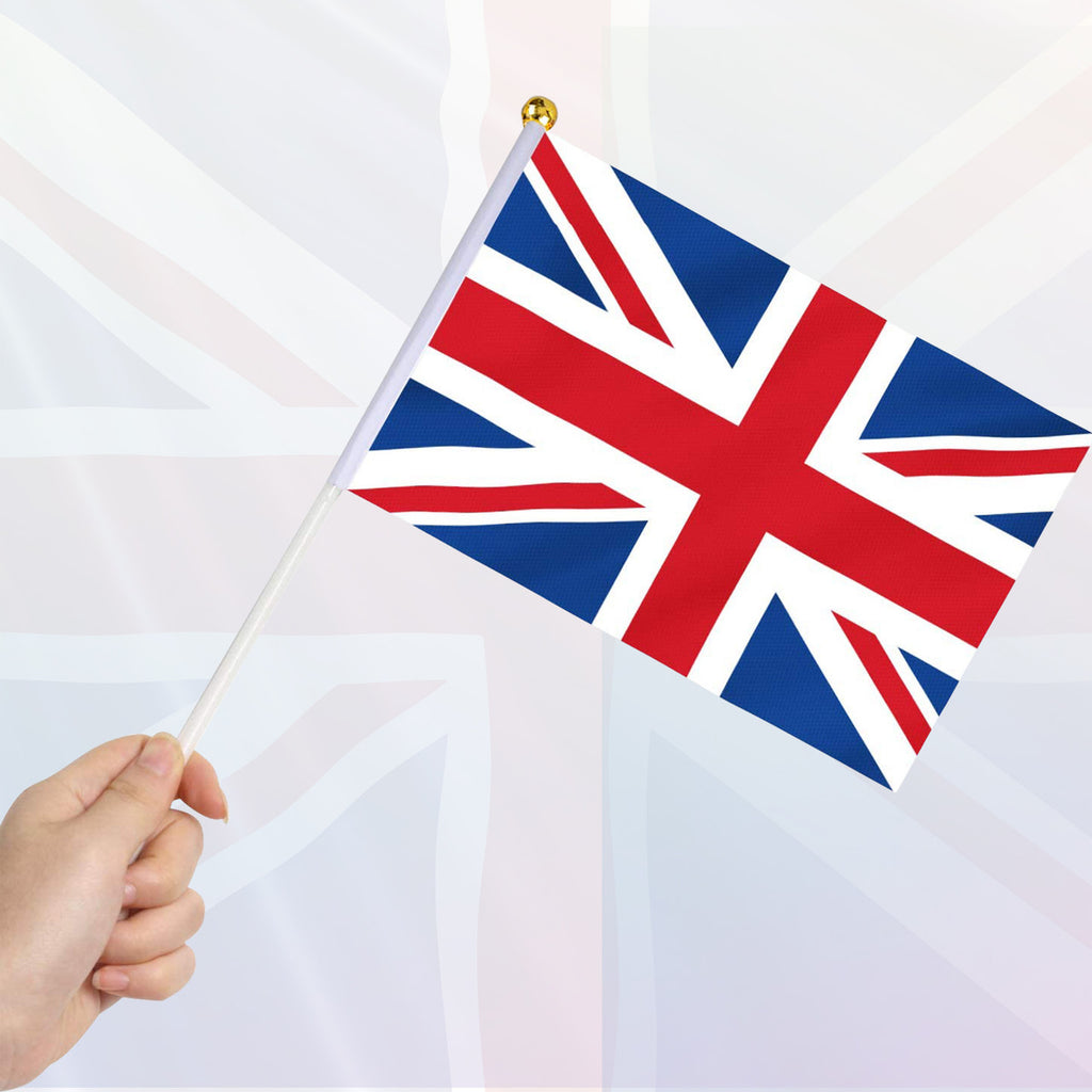 Union Jack Polyester Hand Flags