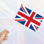 Union Jack Polyester Hand Flags