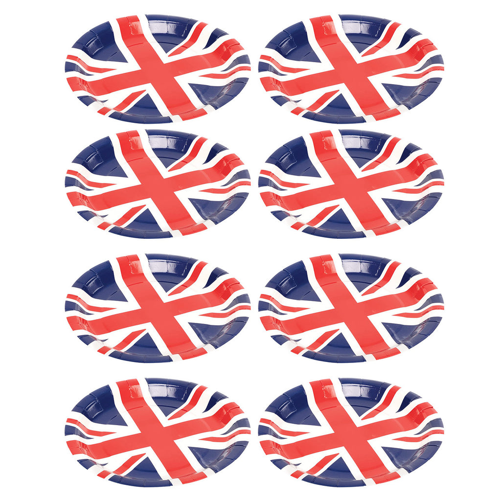 Union Jack Paper Plates - 9 inch