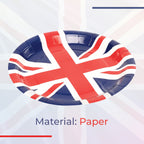 Union Jack Paper Plates - 9 inch