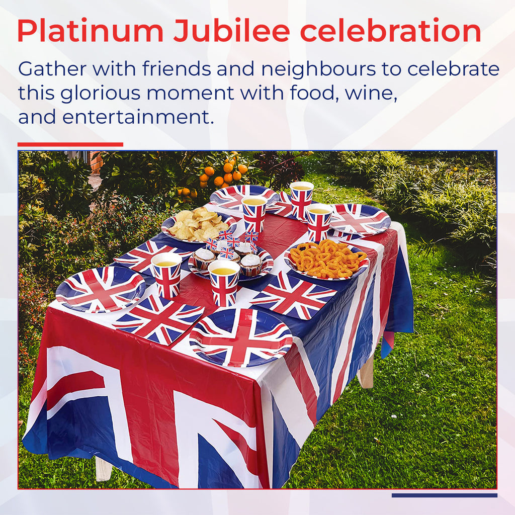 Union Jack Paper Plates - 9 inch
