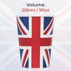 Union Jack Paper Cups 9oz