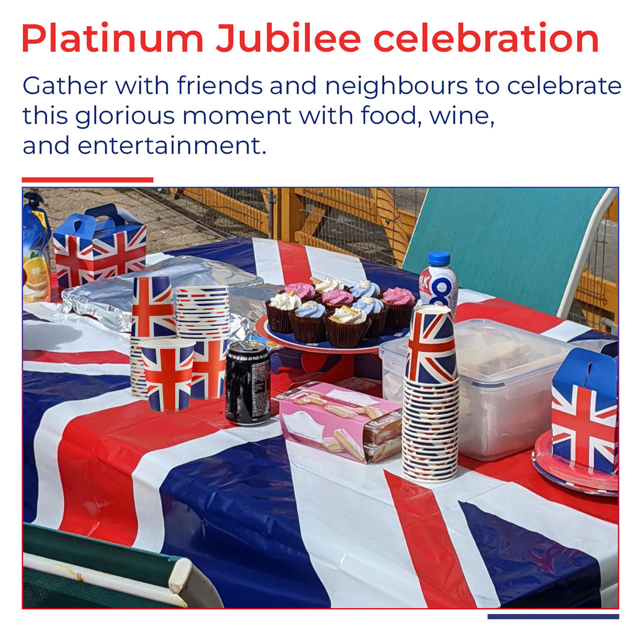 Union Jack Paper Cups 9oz