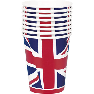 Union Jack Paper Cups - 9oz