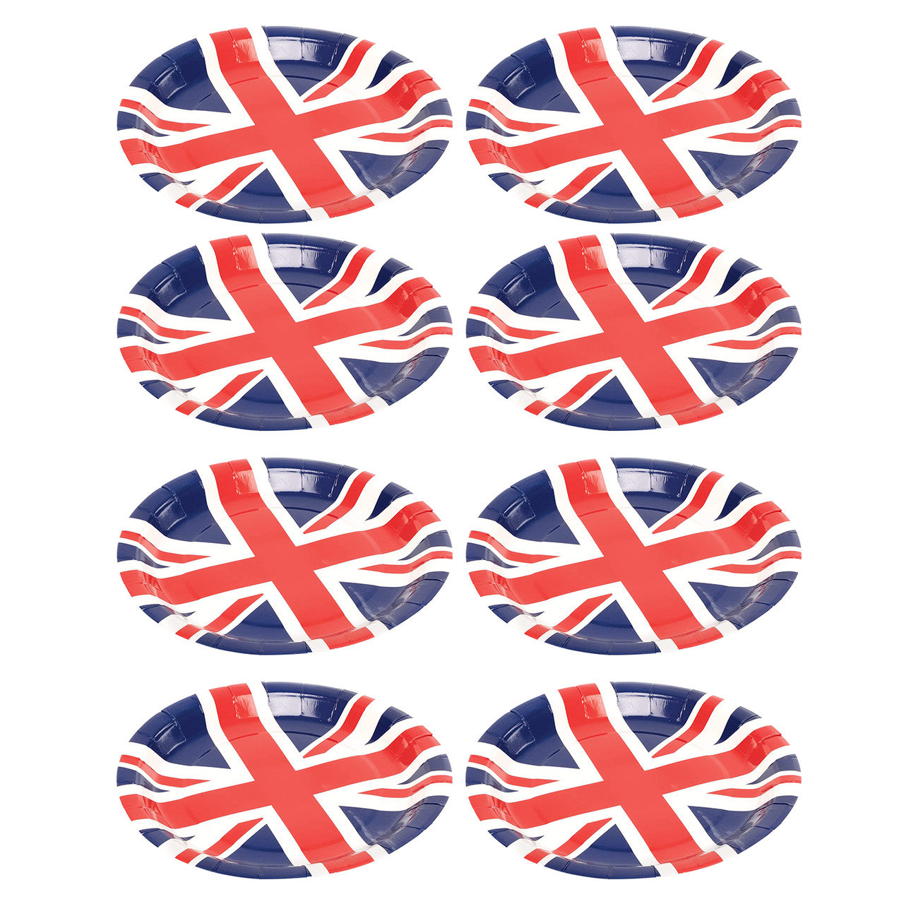 Union Jack Paper Plates - 8pcs