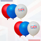 Red, White, Blue & Union Jack Latex Balloons