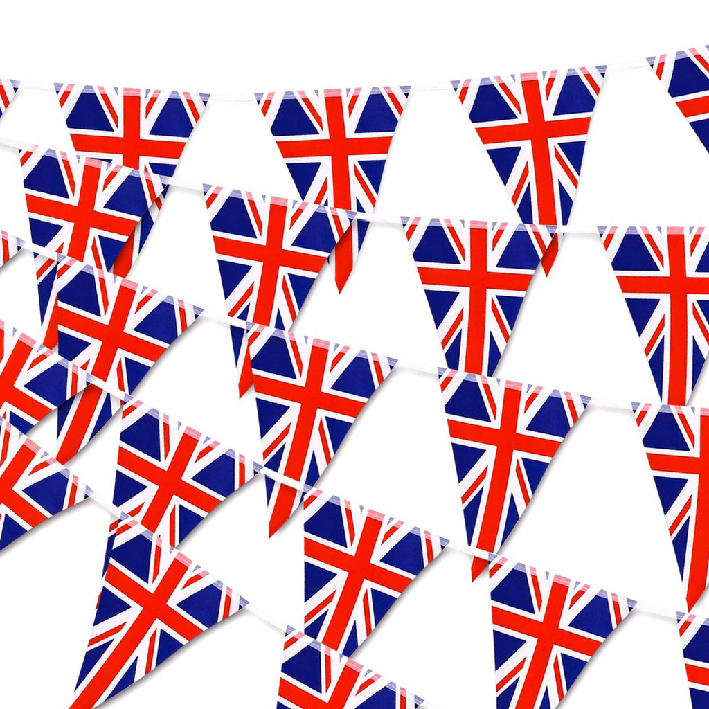 Union Jack Rayon Bunting (Triangles) - 6m