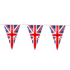 Union Jack Rayon Bunting (Triangles) - 6m
