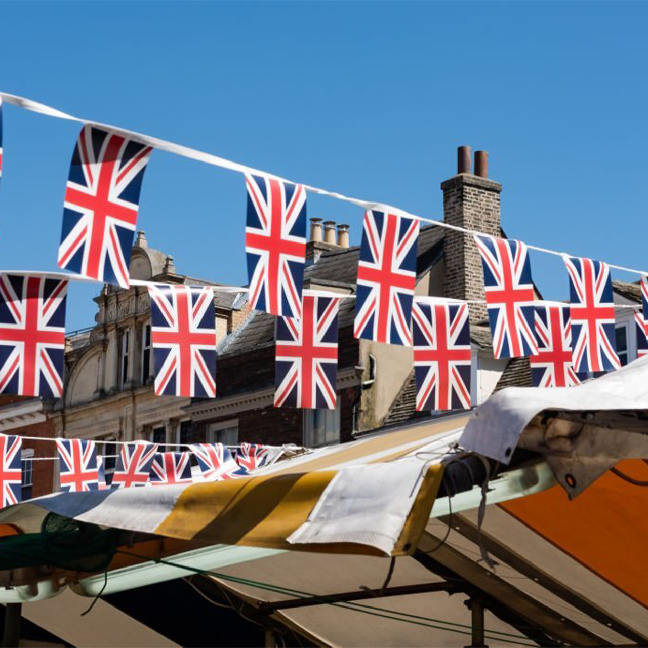 Union Jack Rayon Bunting (Rectangles) - 6m