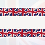 54 Inch x 108 Inch Union Jack Rectangular Plastic Tablecover