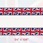 54 Inch x 108 Inch Union Jack Rectangular Plastic Tablecover