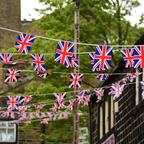 Union Jack Polyester Bunting (Rectangles) - 40m
