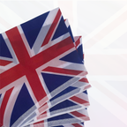 Union Jack Polyester Bunting (Rectangles) - 40m