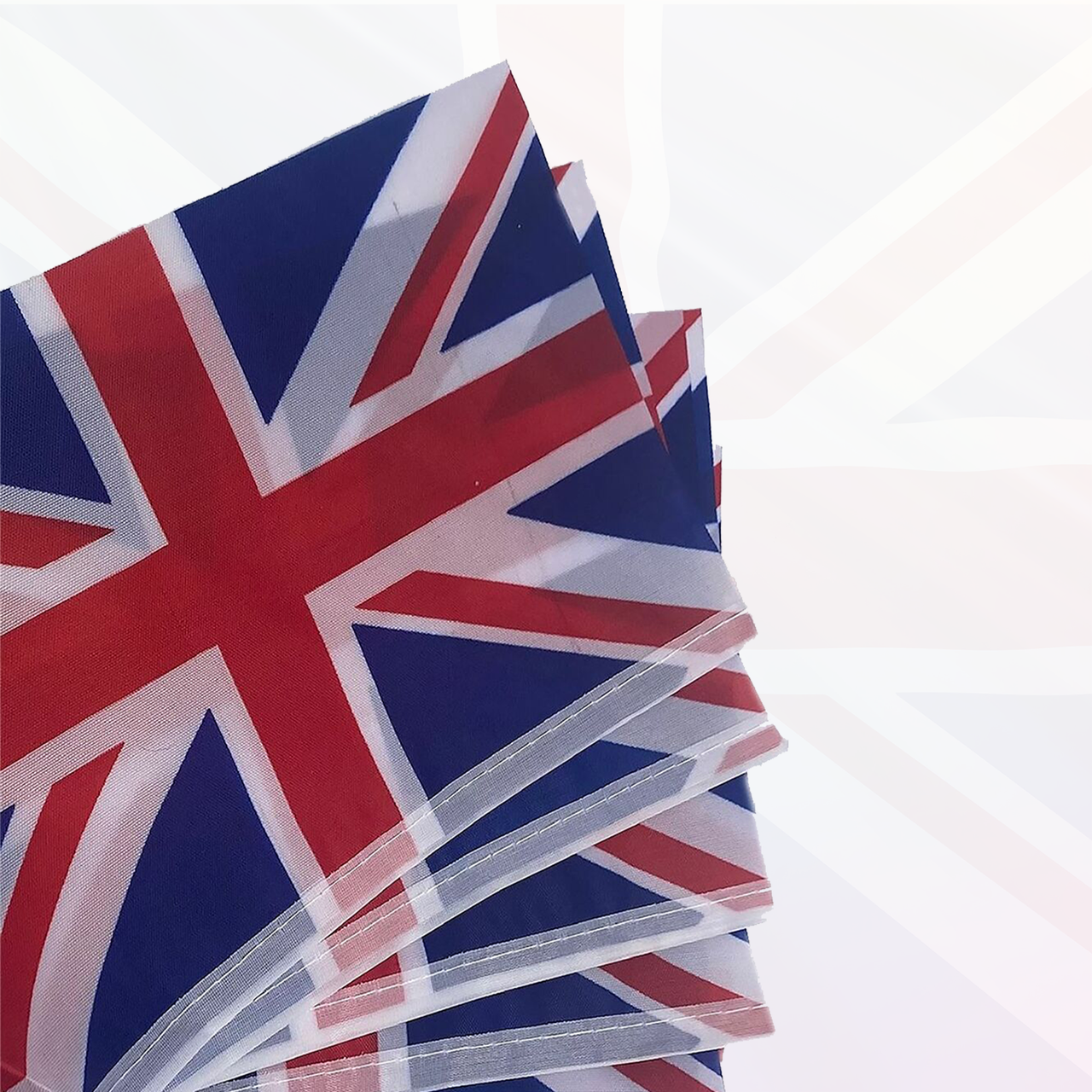 Union Jack Polyester Bunting (Rectangles) - 40m