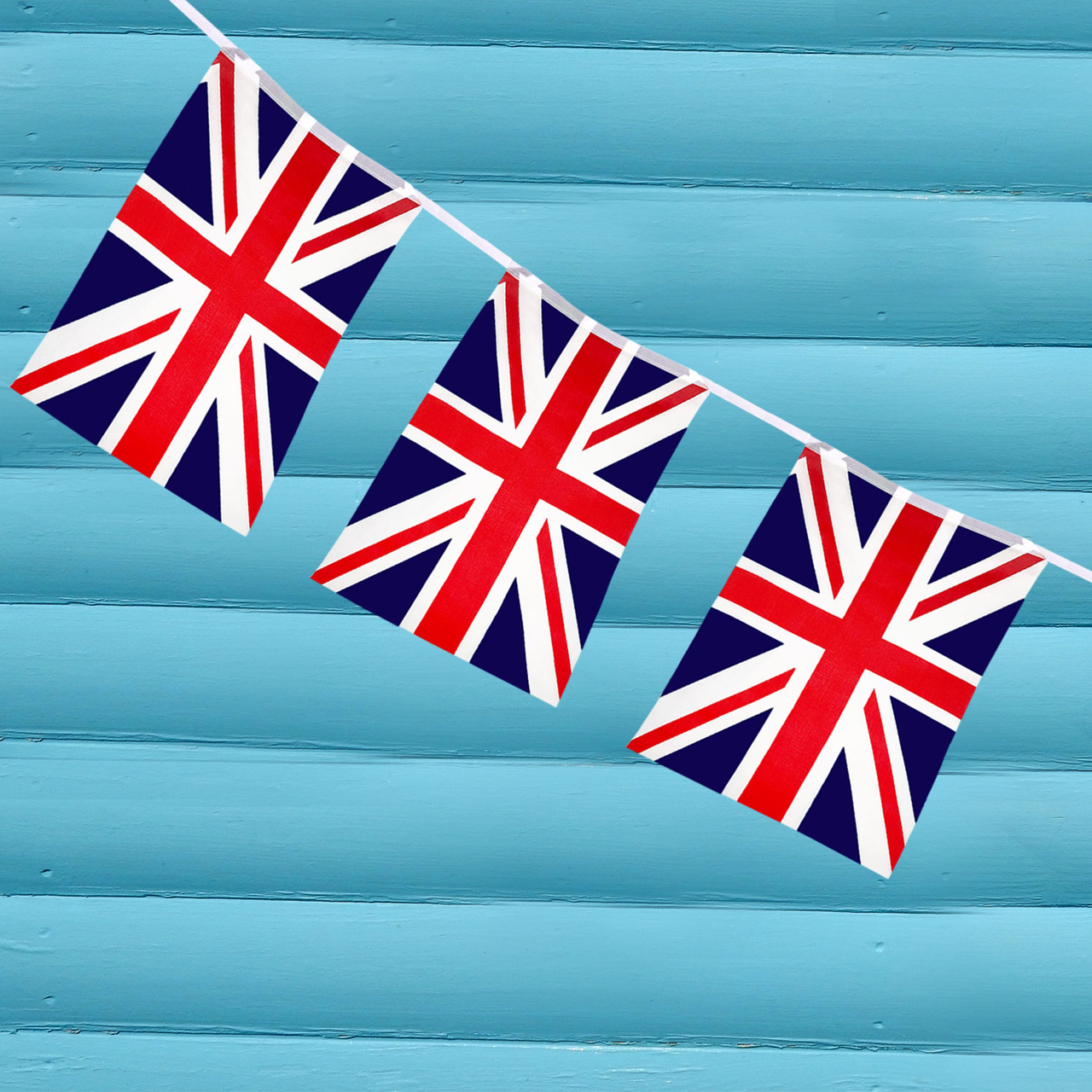 Union Jack Polyester Bunting (Rectangles) - 40m