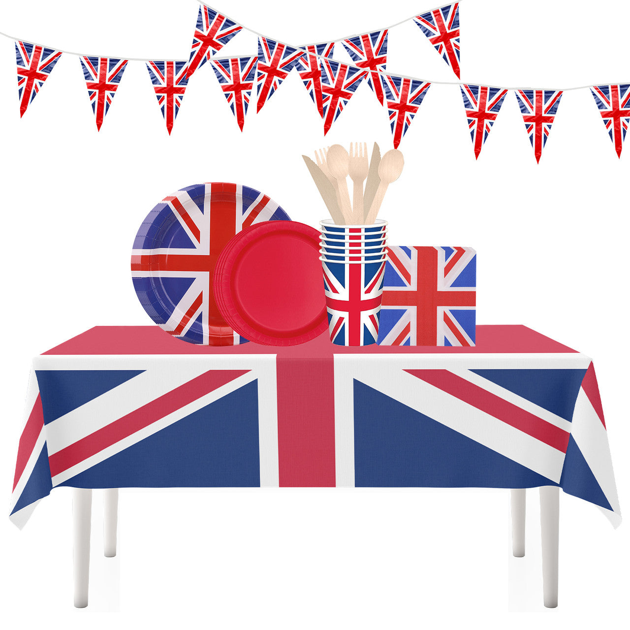 Union Jack Party Tableware Set - 412pcs