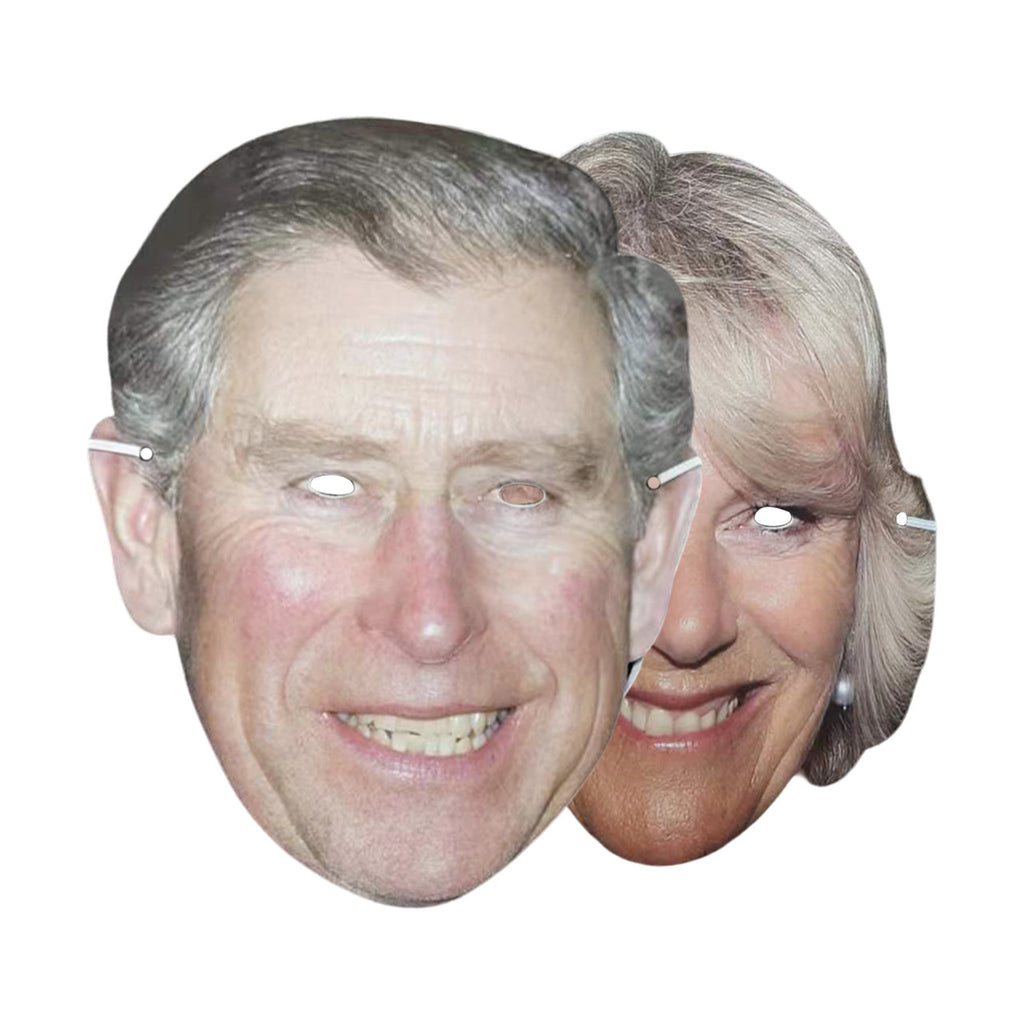 King Charles & Queen Consort Camilla Royal Family Face Mask