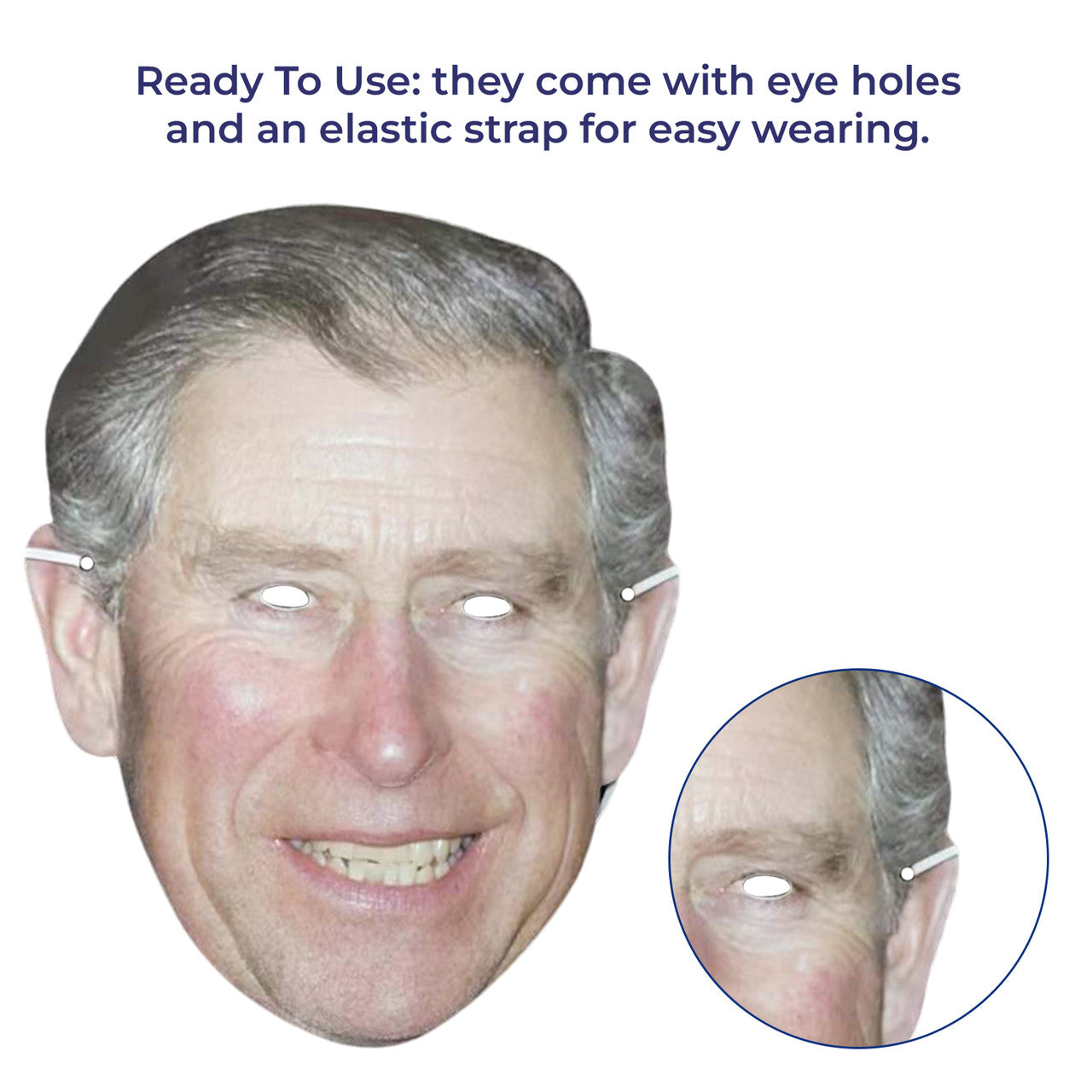 King Charles & Queen Consort Camilla Royal Family Face Mask