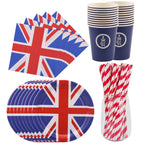 Union Jack Coronation Party Set - 190pcs
