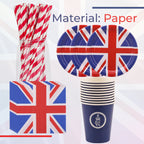 Union Jack Coronation Party Set - 190pcs