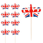 Union Jack Cupcake Cases and Toothpicks - 100pcs