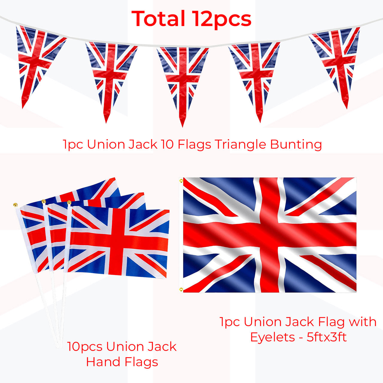 Union Jack Flag Set - Option 1