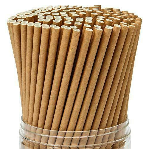Brown Biodegradable Paper Straws