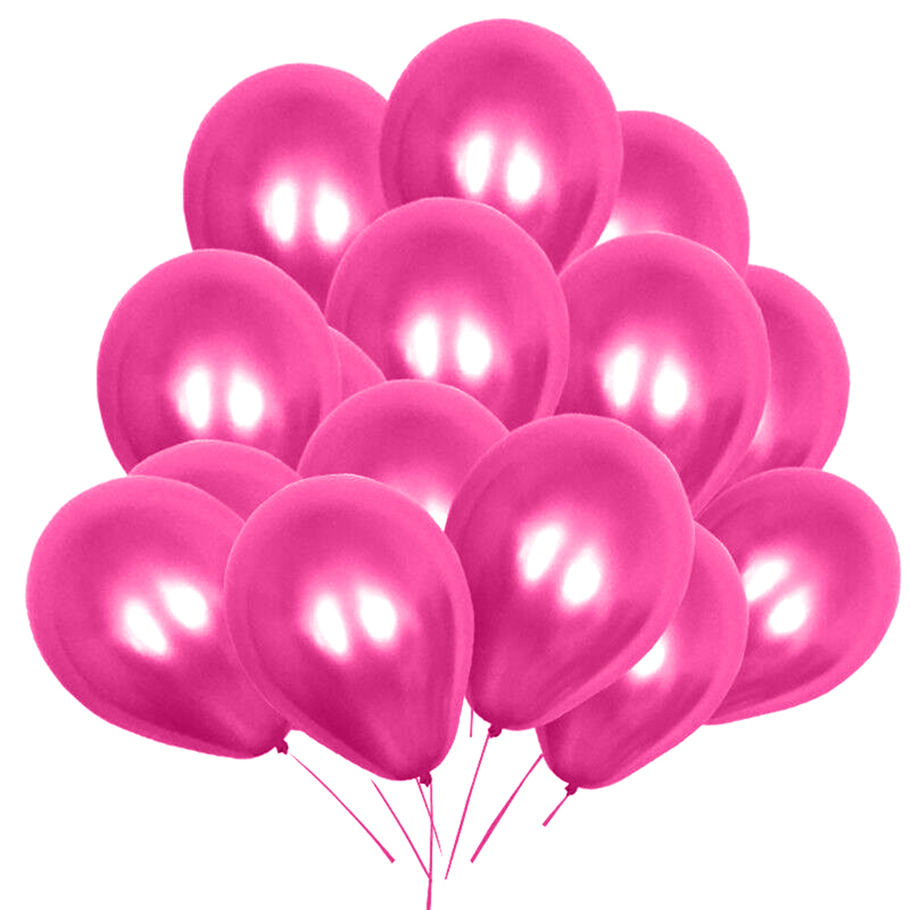 10" Helium-Quality Latex Plain Balloons - Light Rose