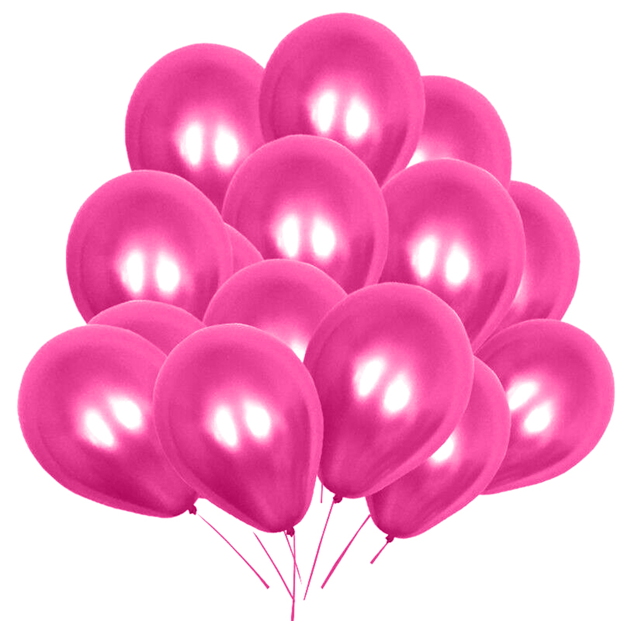 10" Helium-Quality Latex Plain Balloons - Light Rose