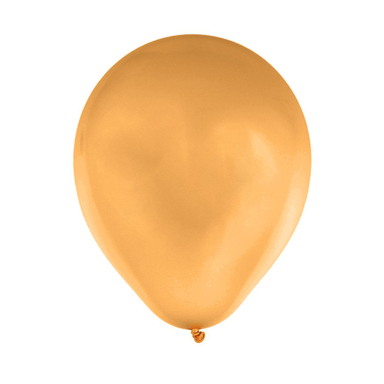 10" Helium-Quality Latex Plain Balloons - Gold