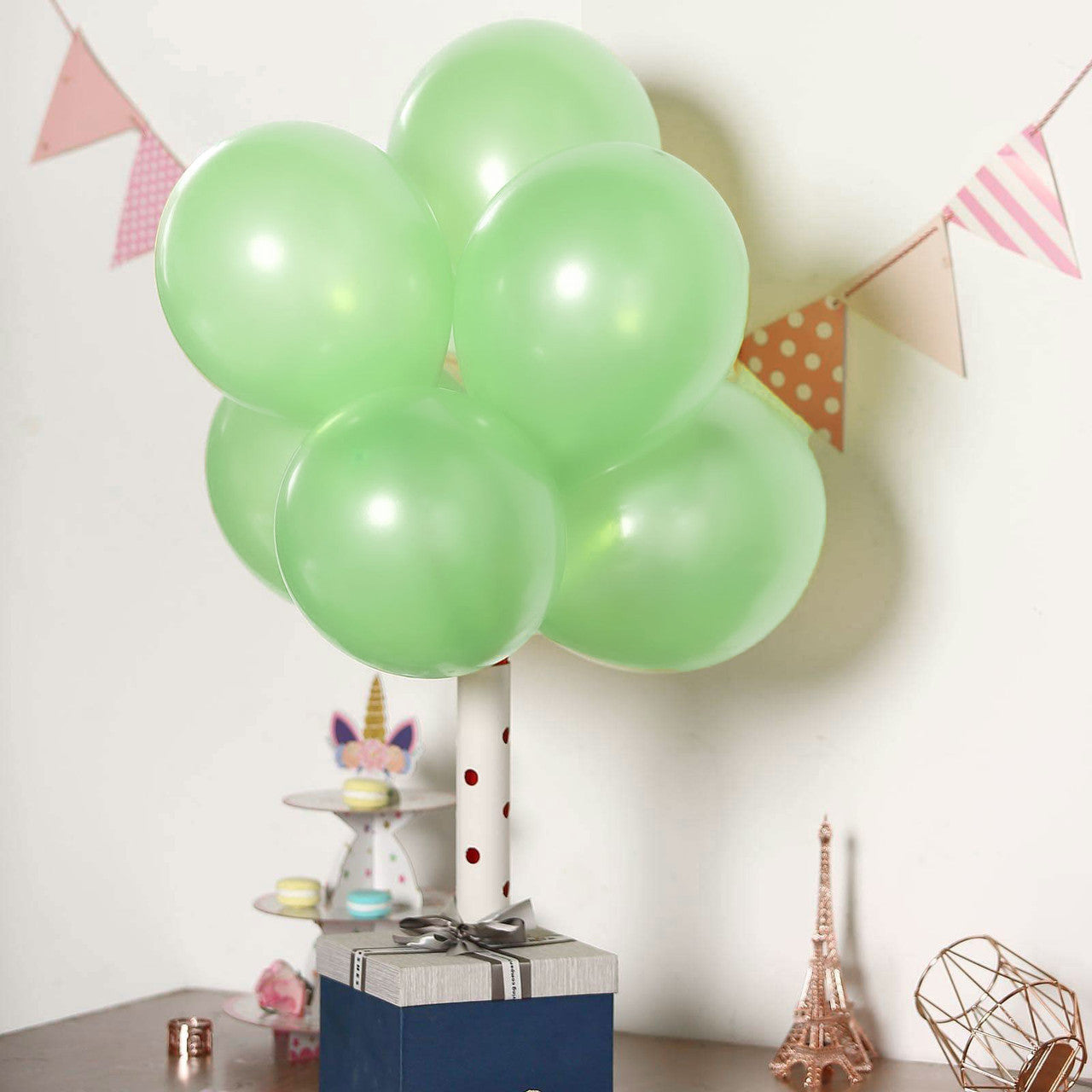 Light Green 10 Inch Latex Balloons
