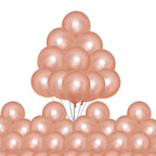 10" Helium-Quality Latex Plain Balloons - Rose Gold