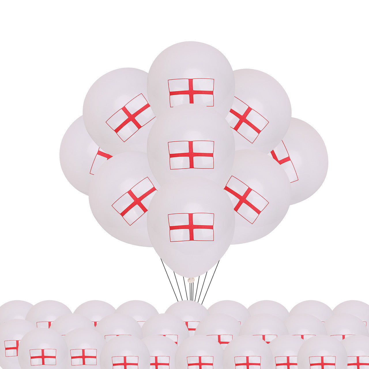 10" Helium-Quality Latex Balloons - England Flag