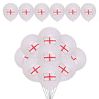 England Flag Latex Balloons - 15pcs