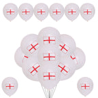 10" Helium-Quality Latex Balloons - England Flag