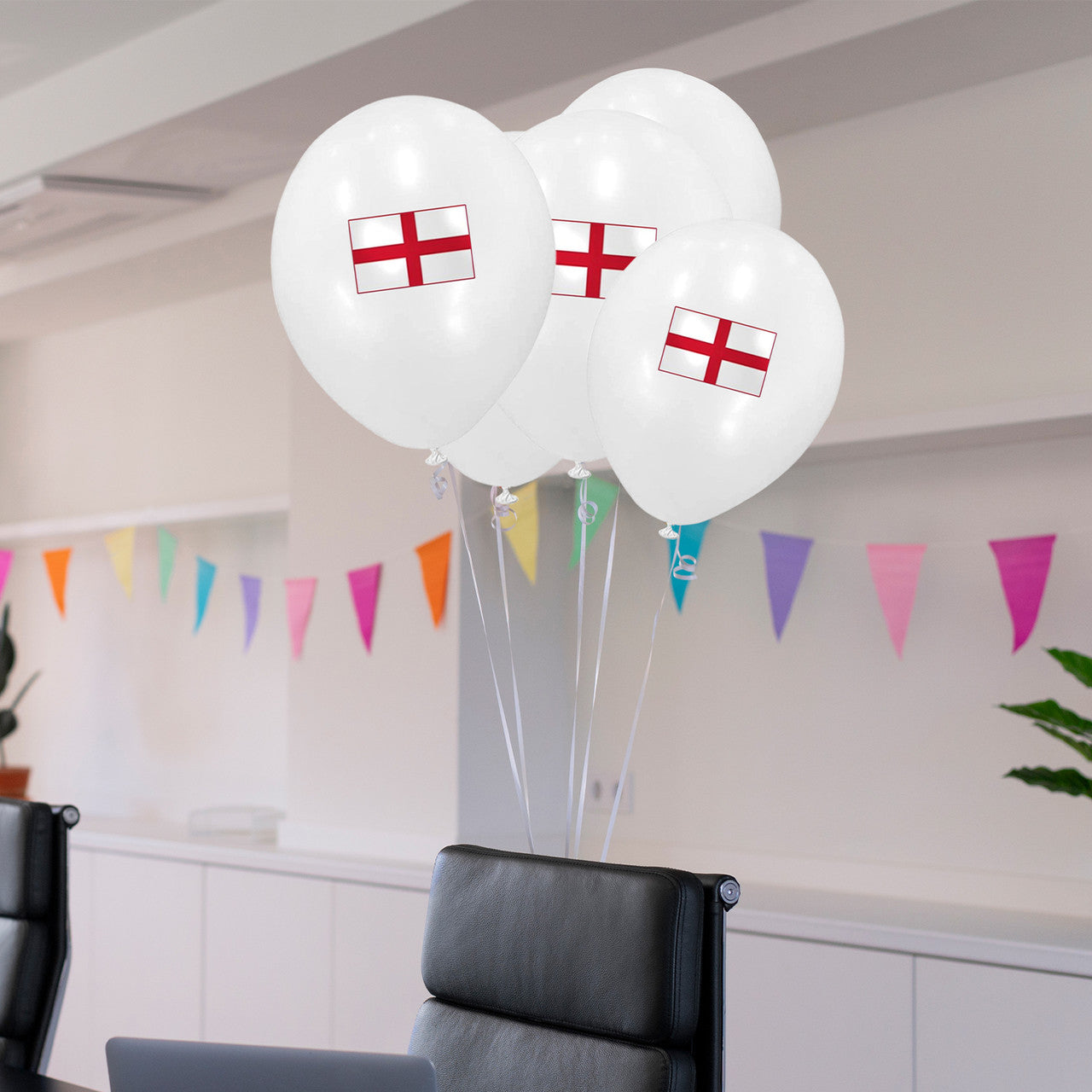 10" Helium-Quality Latex Balloons - England Flag