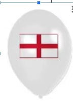10" Helium-Quality Latex Balloons - England Flag