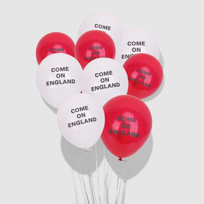 England Latex Balloon - Red & White
