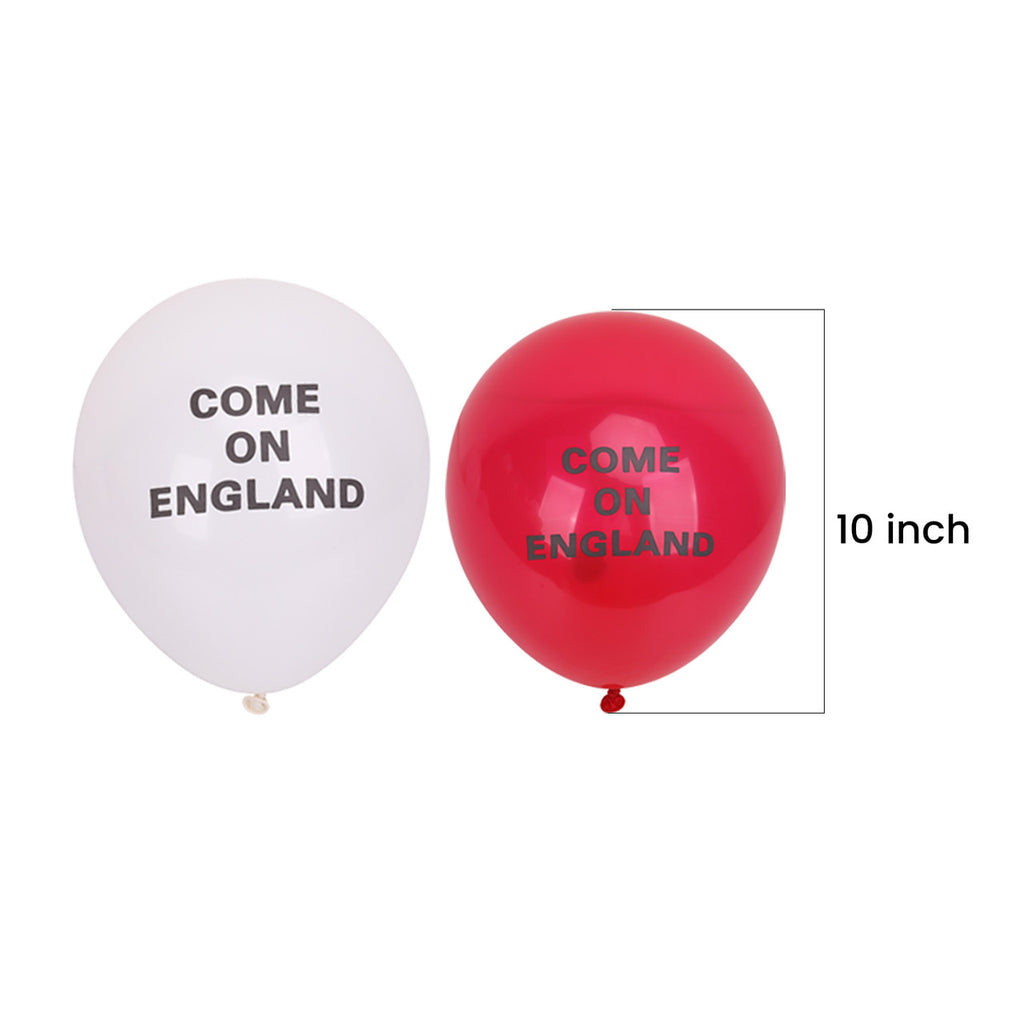 England Latex Balloon - Red & White