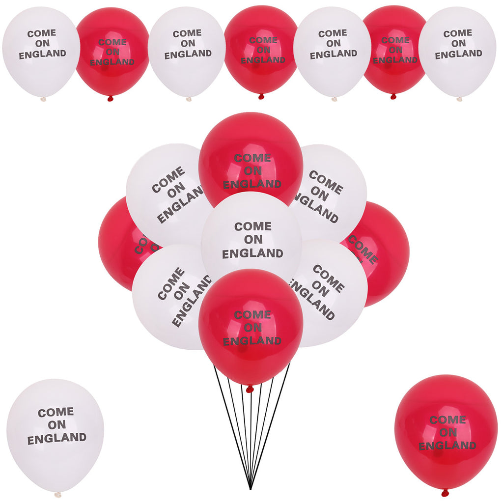 England Latex Balloon - Red & White