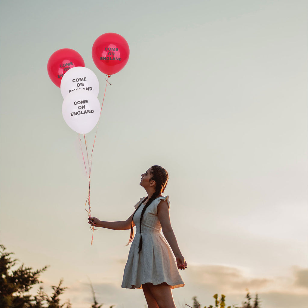 England Latex Balloon - Red & White