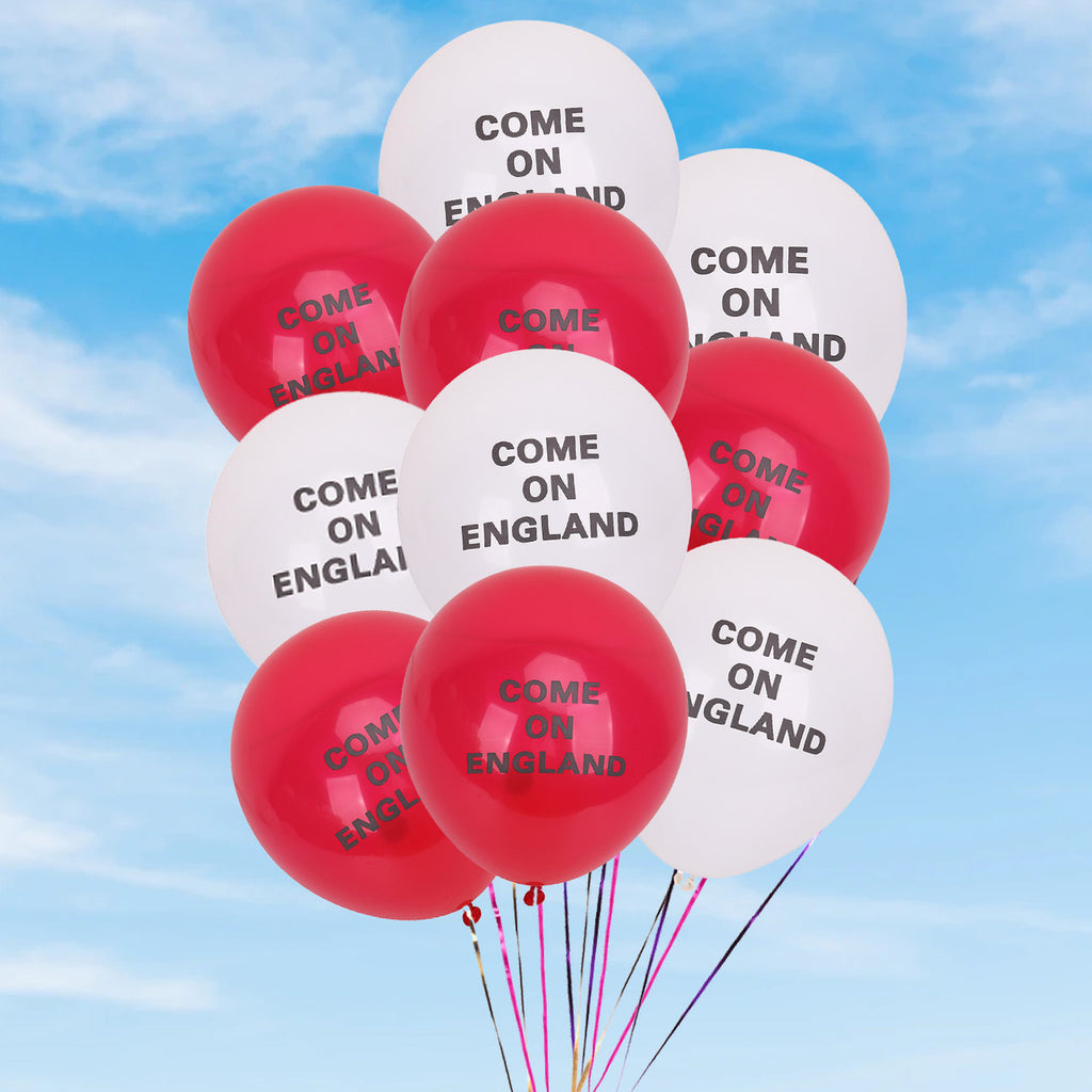 England Latex Balloon - Red & White
