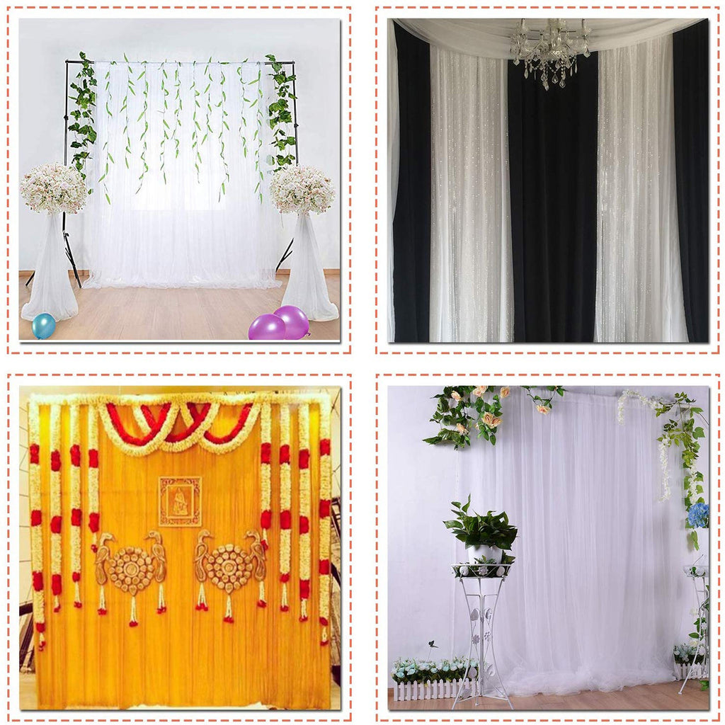 150GSM Ice Silk Photography Backdrop (No Swag) - White