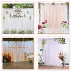 150GSM Ice Silk Photography Backdrop (No Swag) - White