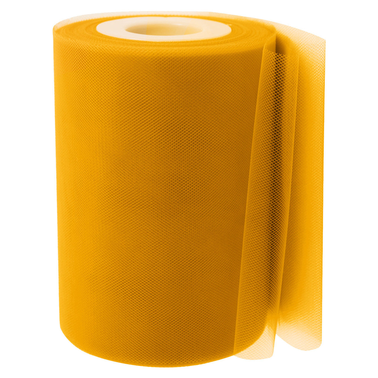 6" Tulle Fabric Roll - Light Gold