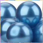 Metallic Shiny Balloons - Blue