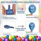 Metallic Shiny Balloons - Blue