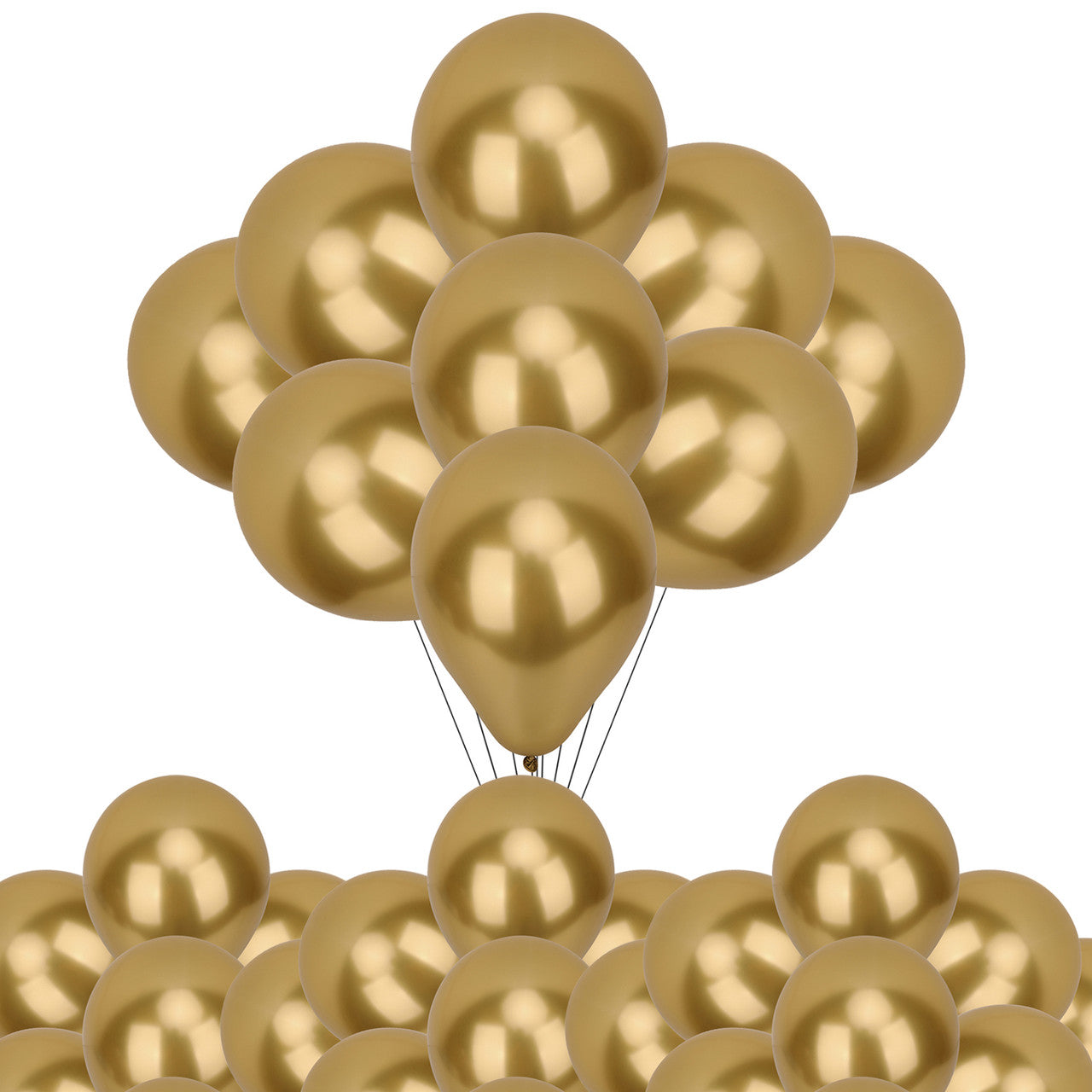 Metallic Shiny Balloons - Gold