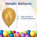 Metallic Shiny Balloons - Gold
